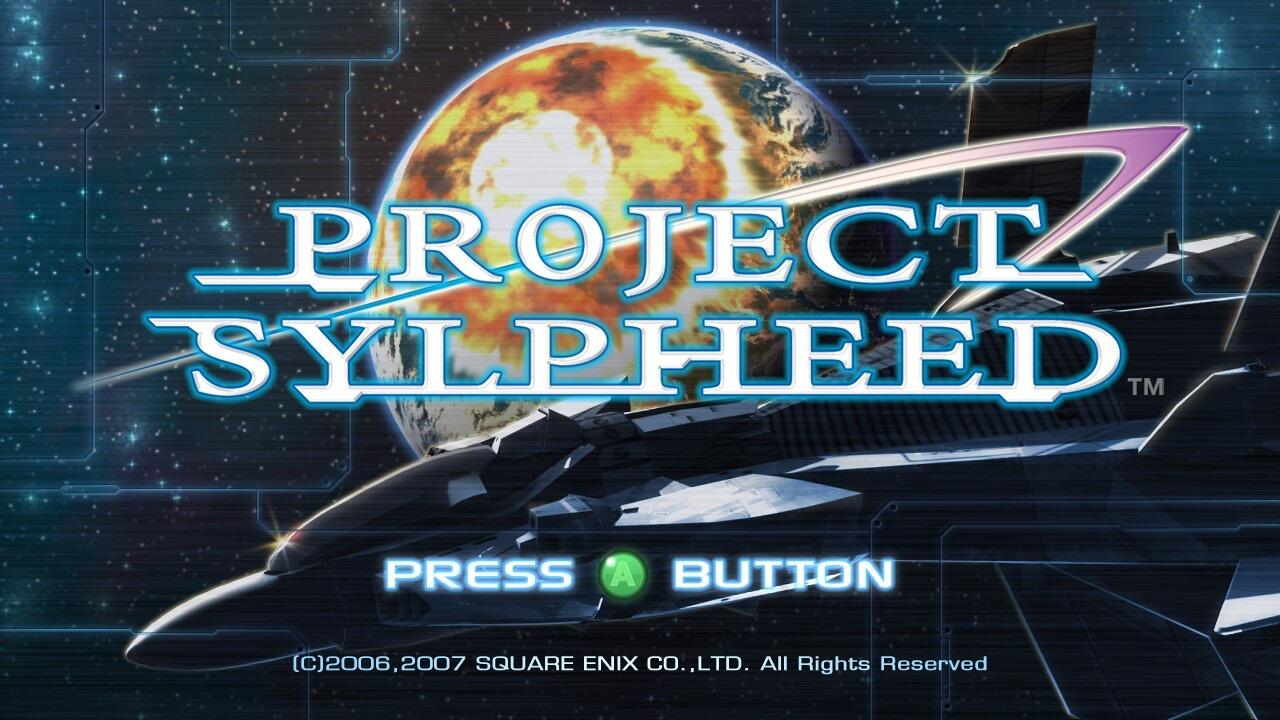 Project Sylpheed title screen for Xbox 360